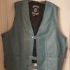 Blue Knights Official Blue Leather Vest (sold through International)